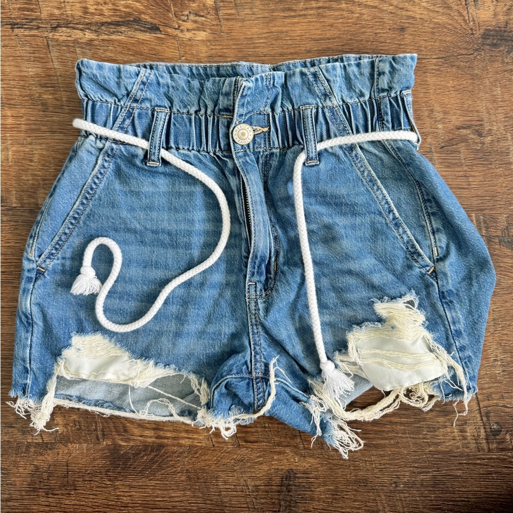 American Eagle Paper Bag Mom Shorts